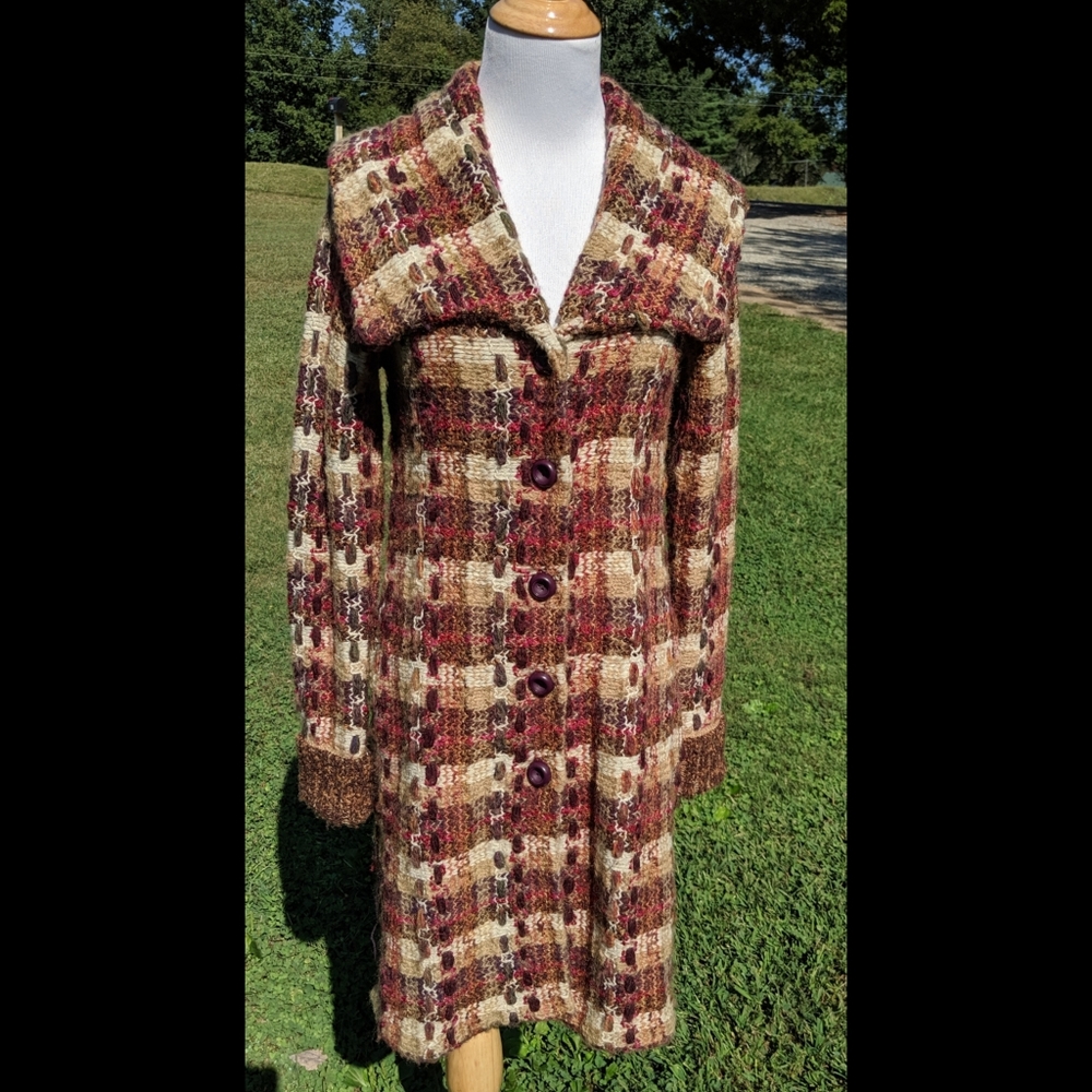 Anthropologie Charlie & Robin Boho Long Cardigan